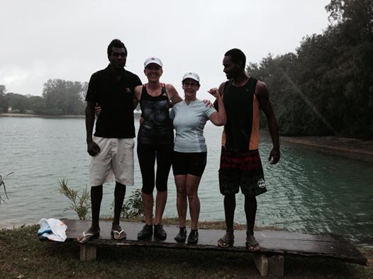 Vanuatu dream team. Luigi, me, Kerry, Ivor.