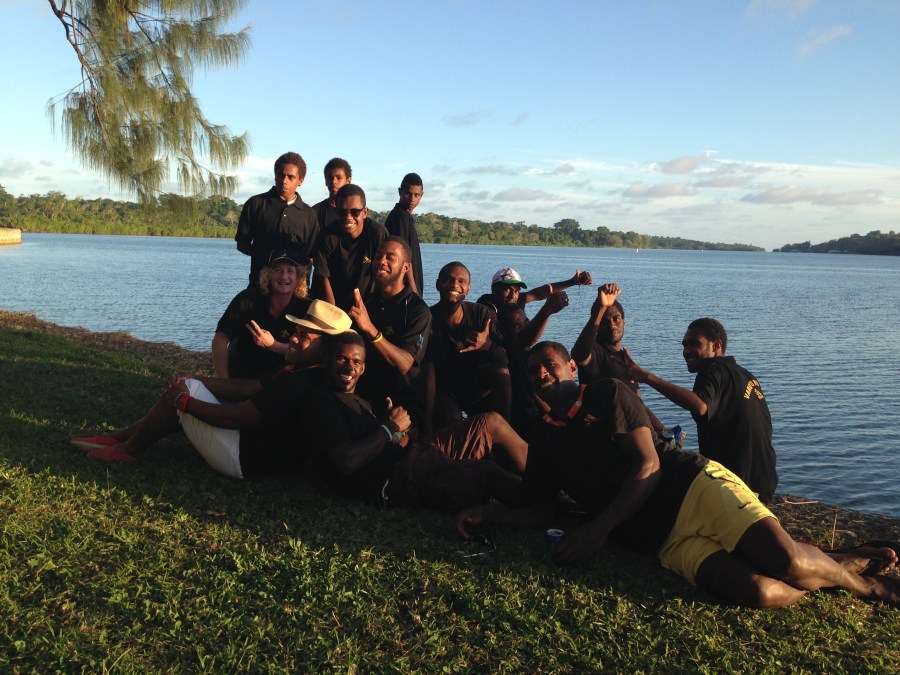The boys from Port Vila Rowing Club 