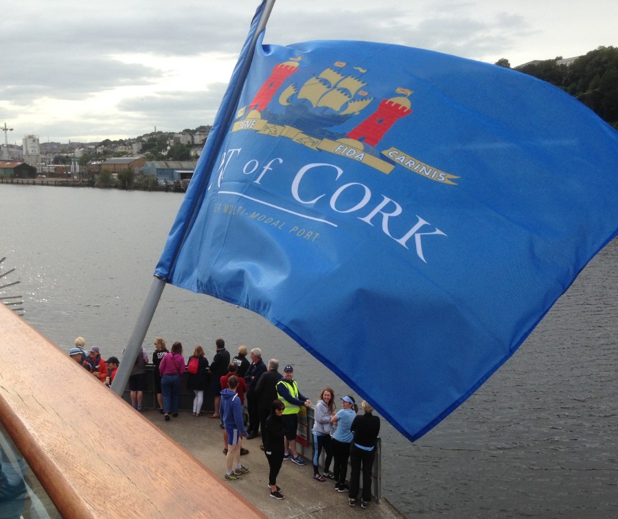 Port of Cork flag flying at Shandon Masters Regatta 2019